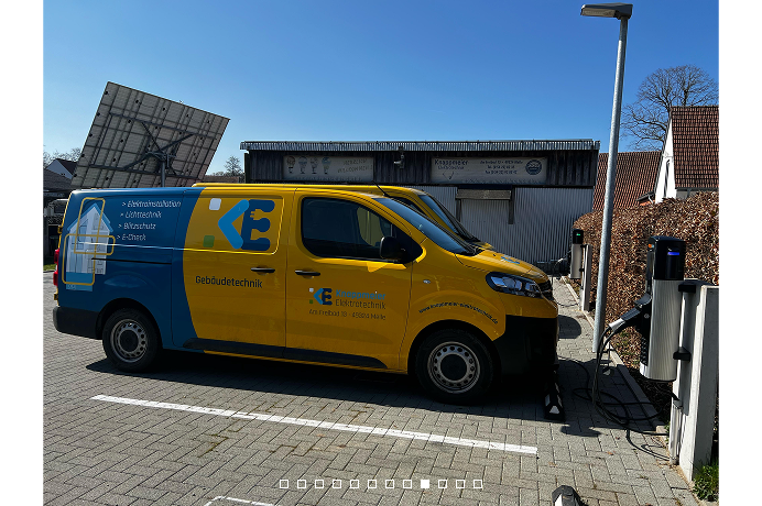 E-Van an der Ladestation